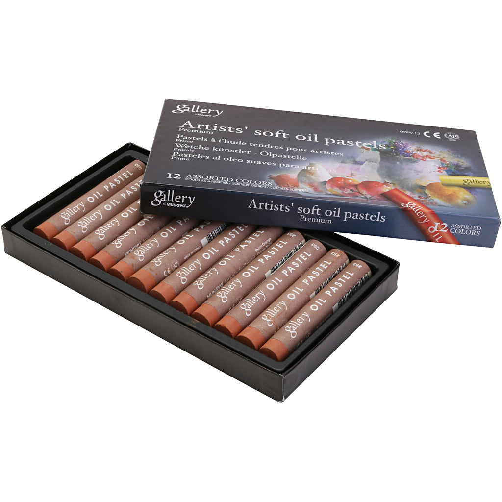 Pasteles al óleo Gallery naranja ⌀ 11 mm — 12 ud (1 pack)