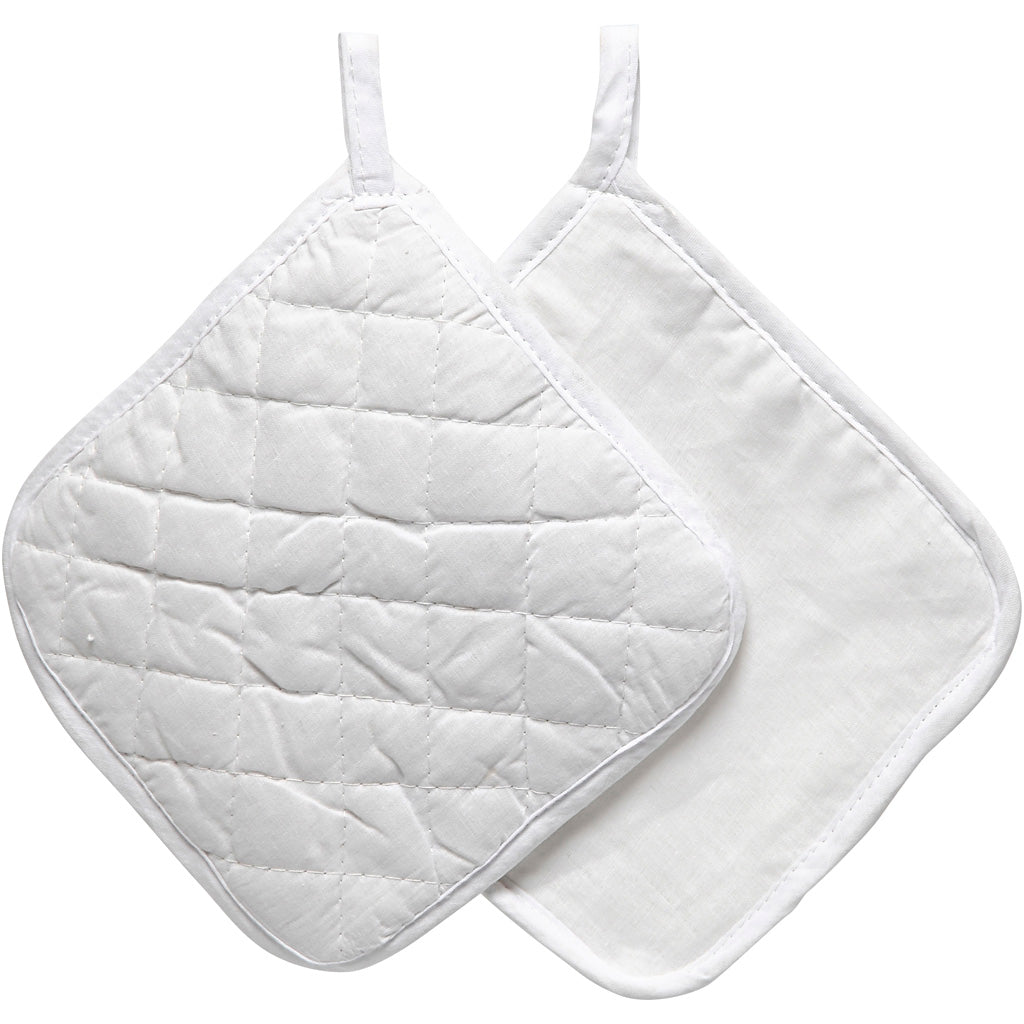 Manoplas blanco 20x20 cm 145 g — 4 ud (1 pack)