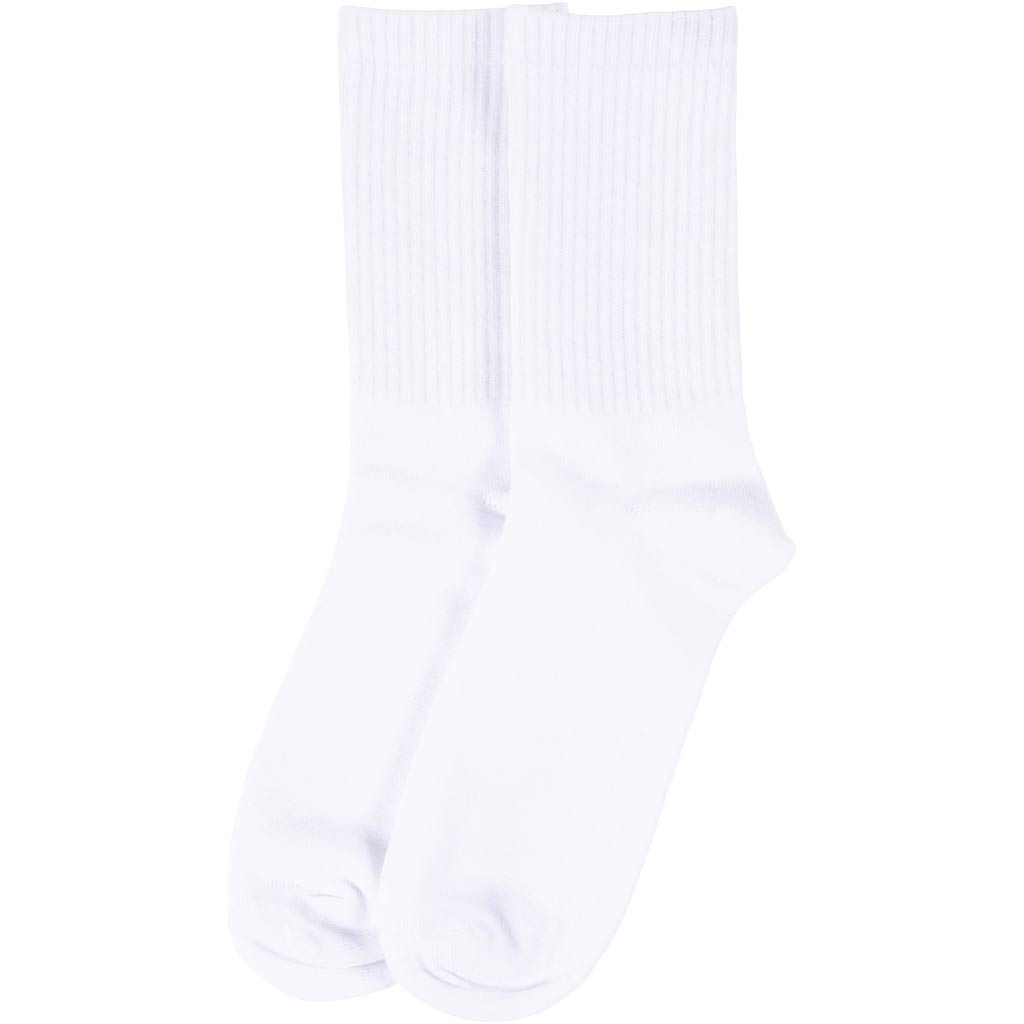 Calcetines de algodón blanco