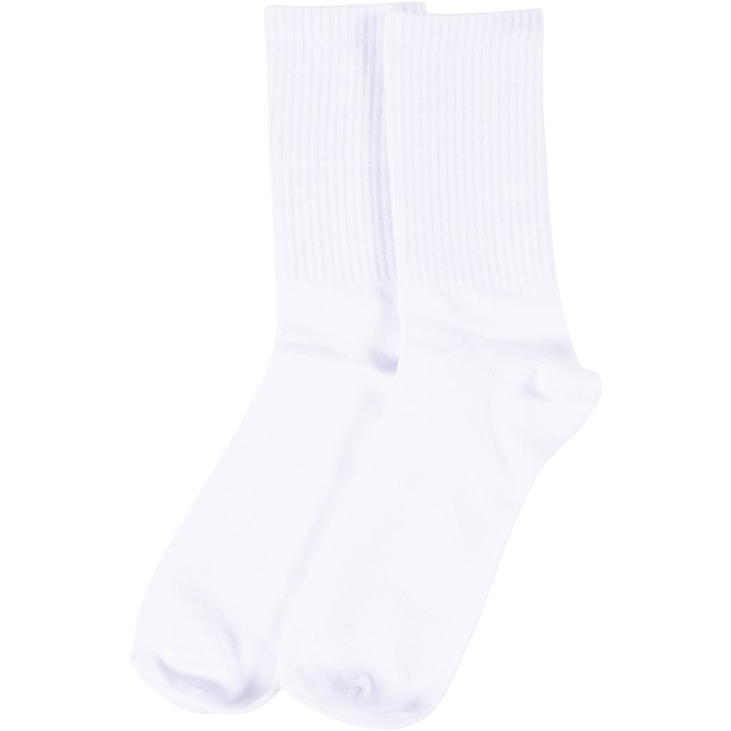 Calcetines de algodón blanco