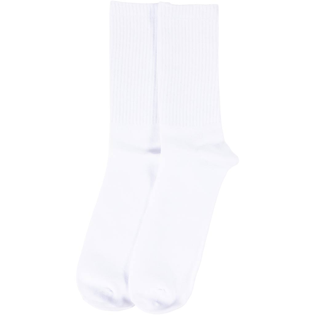 Calcetines de algodón blanco