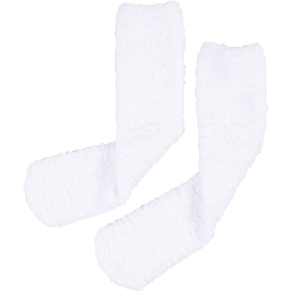 Calcetines mullidos blanco
