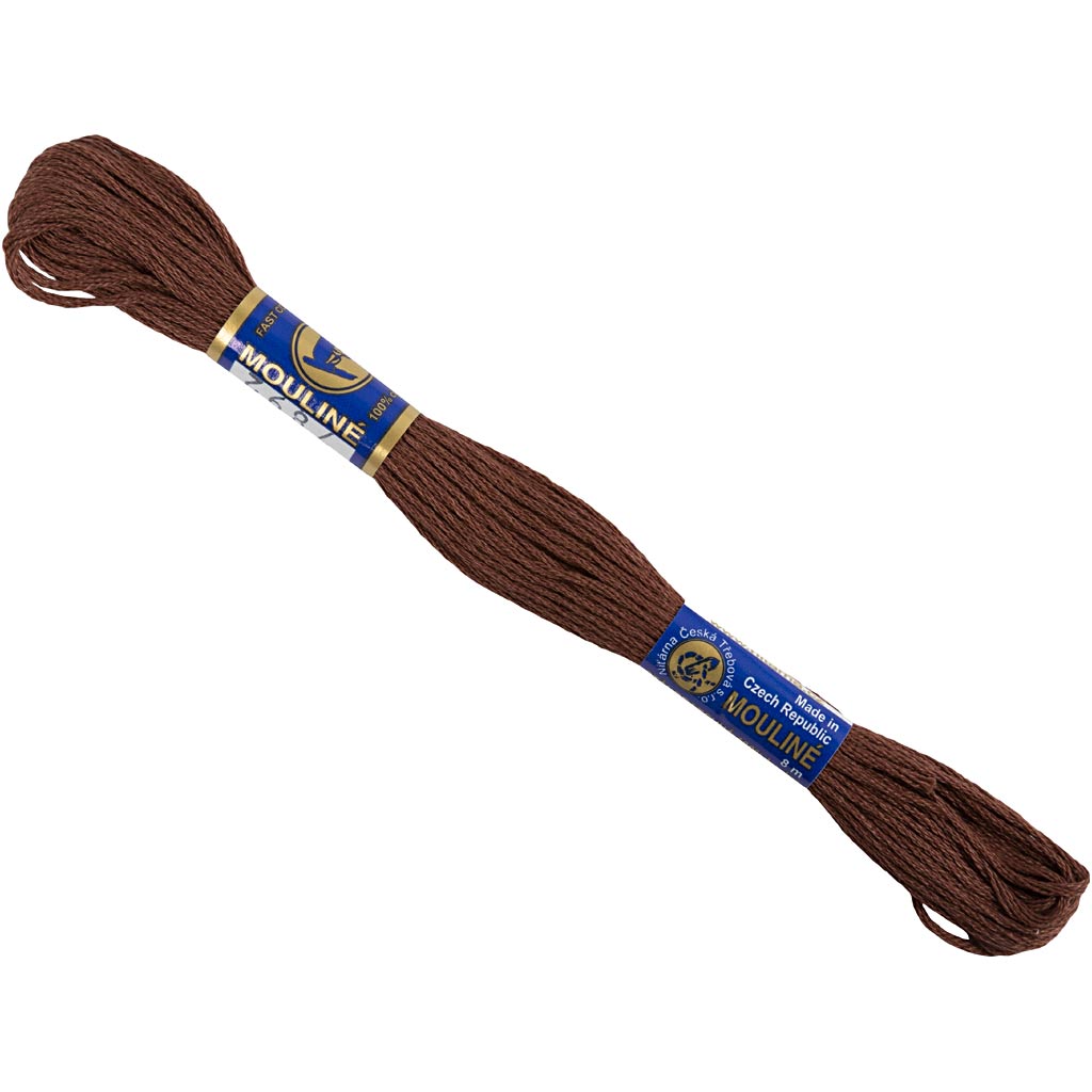 Hilo de bordar marrón — 12x8 m (1 pack)
