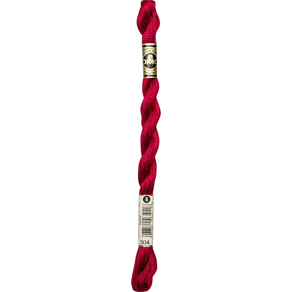 Hilo DMC para abalorios rojo n.º 5 — 12x25 m (1 pack)