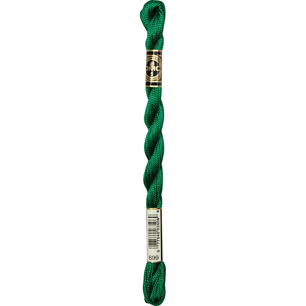 Hilo DMC para abalorios verde n.º 5 — 12x25 m (1 pack)
