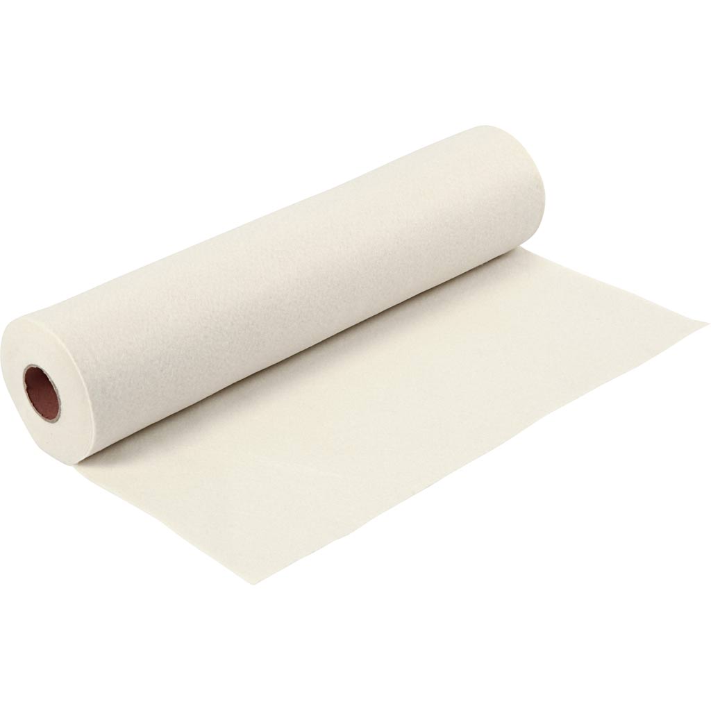 Fieltro para manualidades hueso 200 g — 5 m (1 rollo)
