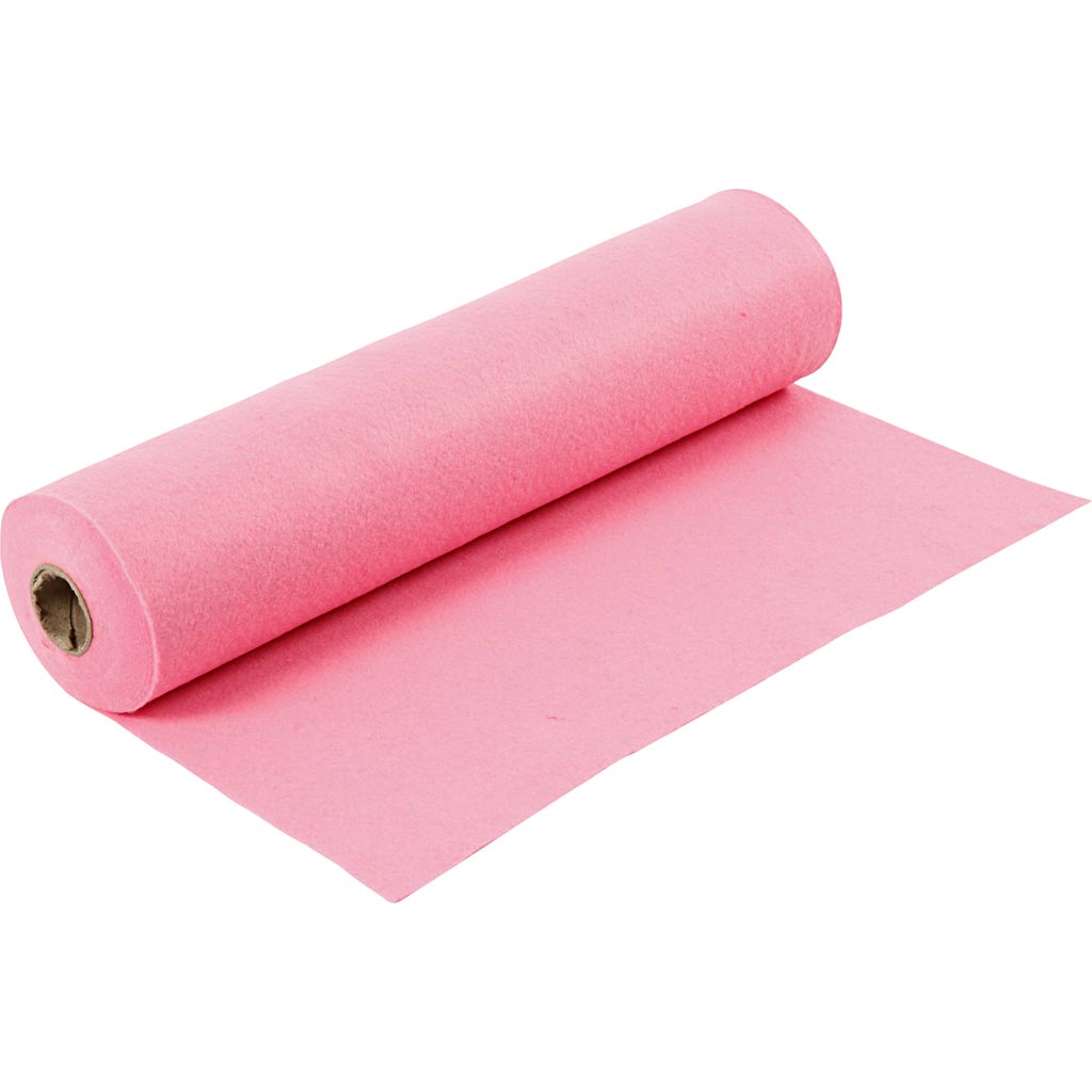 Fieltro para manualidades rosa 200 g — 5 m (1 rollo)