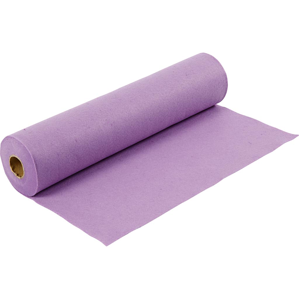 Fieltro para manualidades lila 200 g — 5 m (1 rollo)