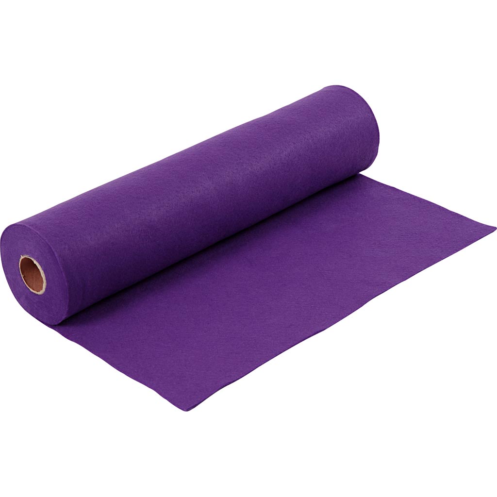 Fieltro para manualidades morado 200 g — 5 m (1 rollo)