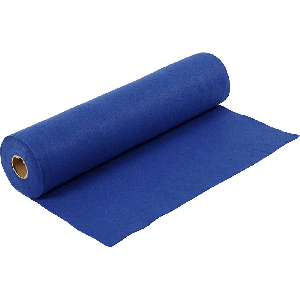 Fieltro para manualidades azul 200 g — 5 m (1 rollo)