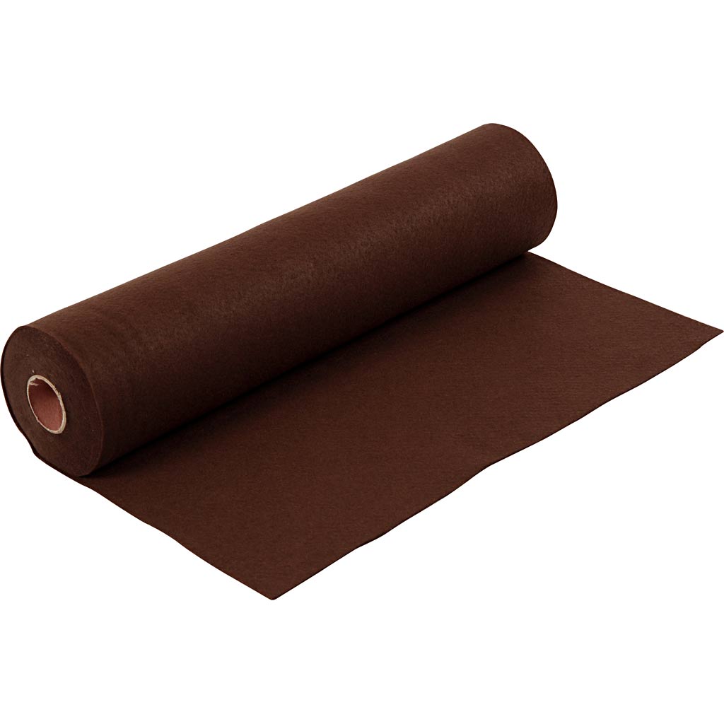 Fieltro para manualidades marrón 200 g — 5 m (1 rollo)