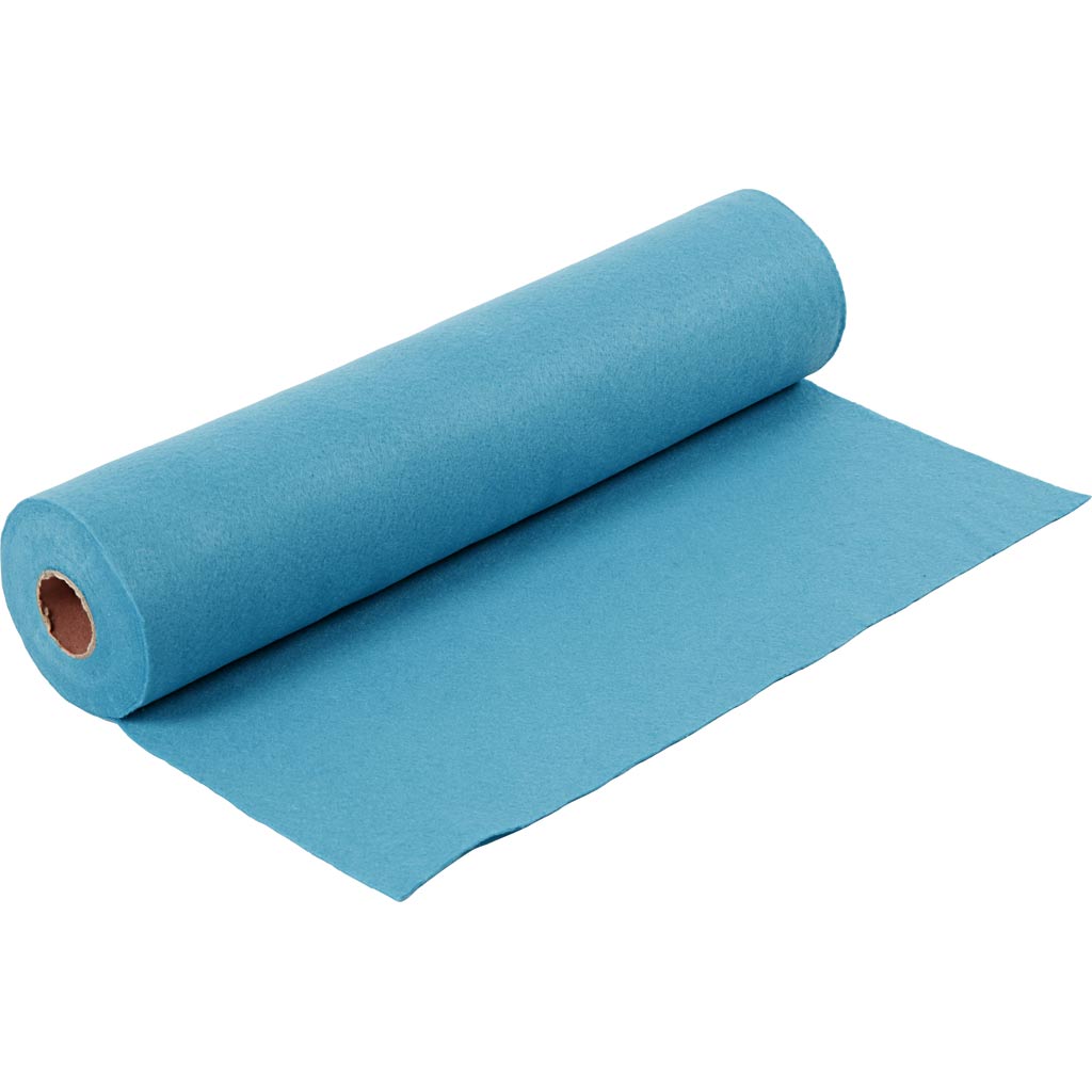 Fieltro para manualidades turquesa 200 g — 5 m (1 rollo)