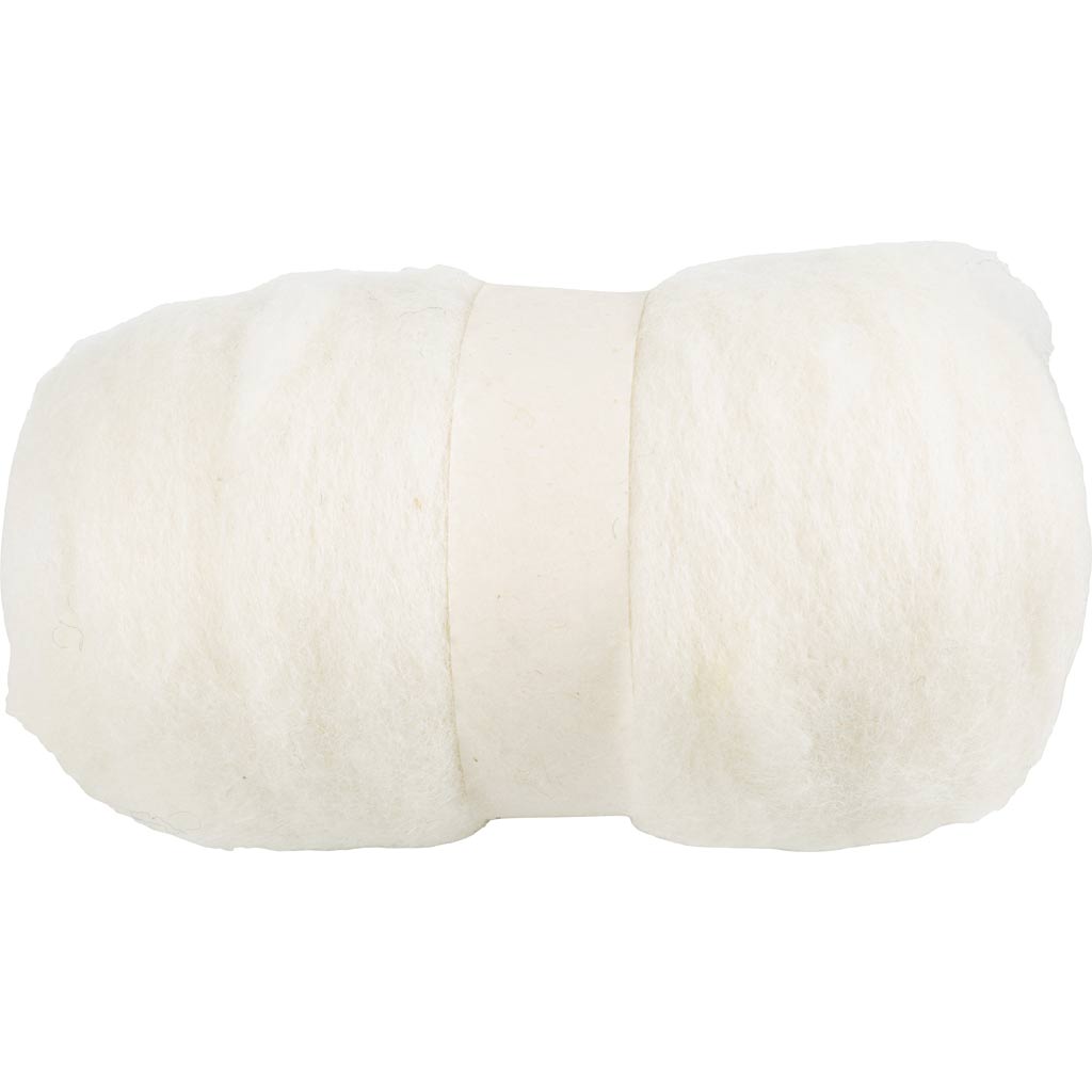 Lana cardada blanco 100 g