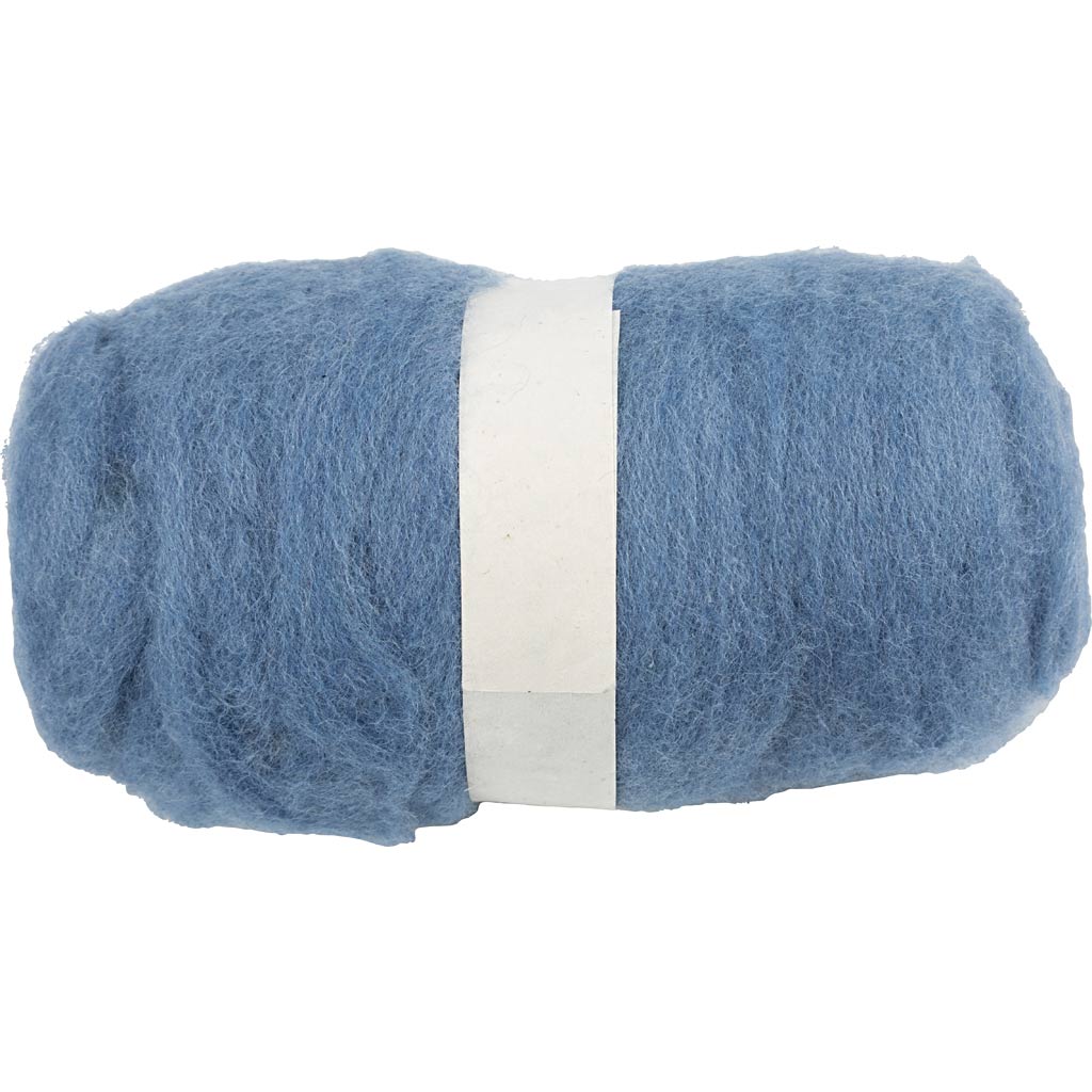 Lana cardada azul cielo 100 g