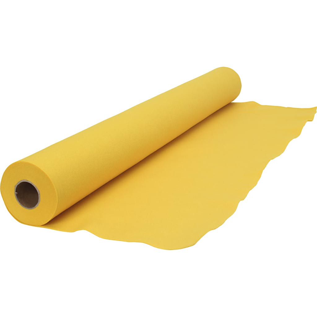 Fieltro para manualidades amarillo — 5 m (1 rollo)
