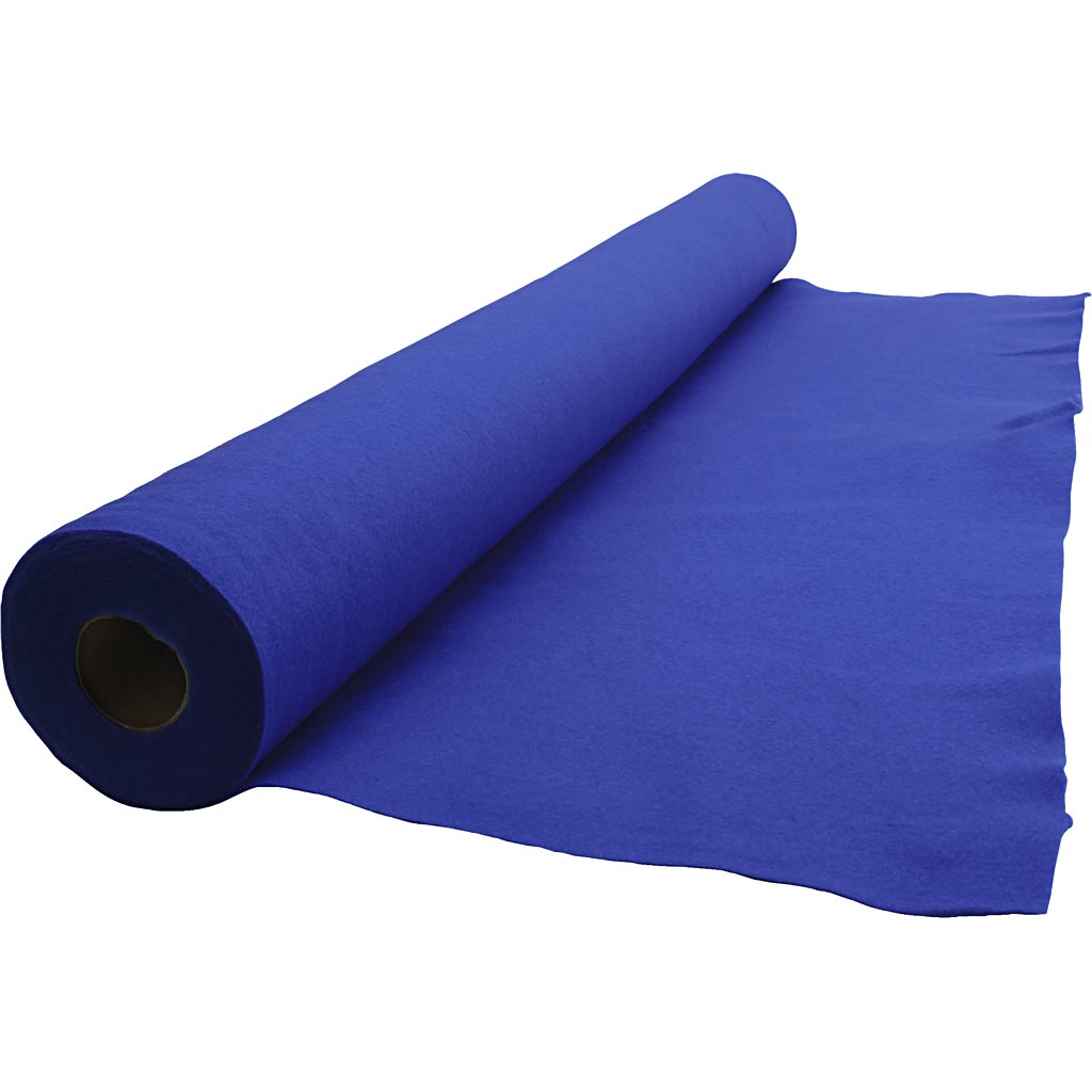 Fieltro para manualidades azul — 5 m (1 rollo)