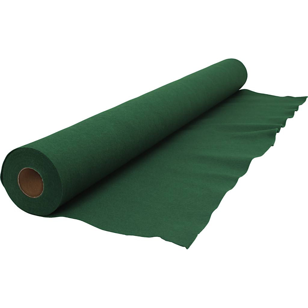Fieltro para manualidades verde — 5 m (1 rollo)