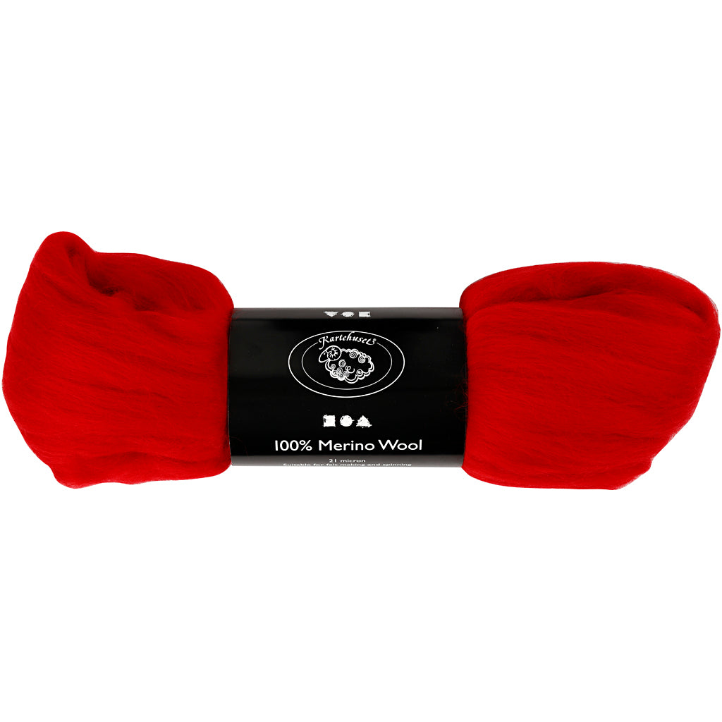 Lana merino rojo 100 g