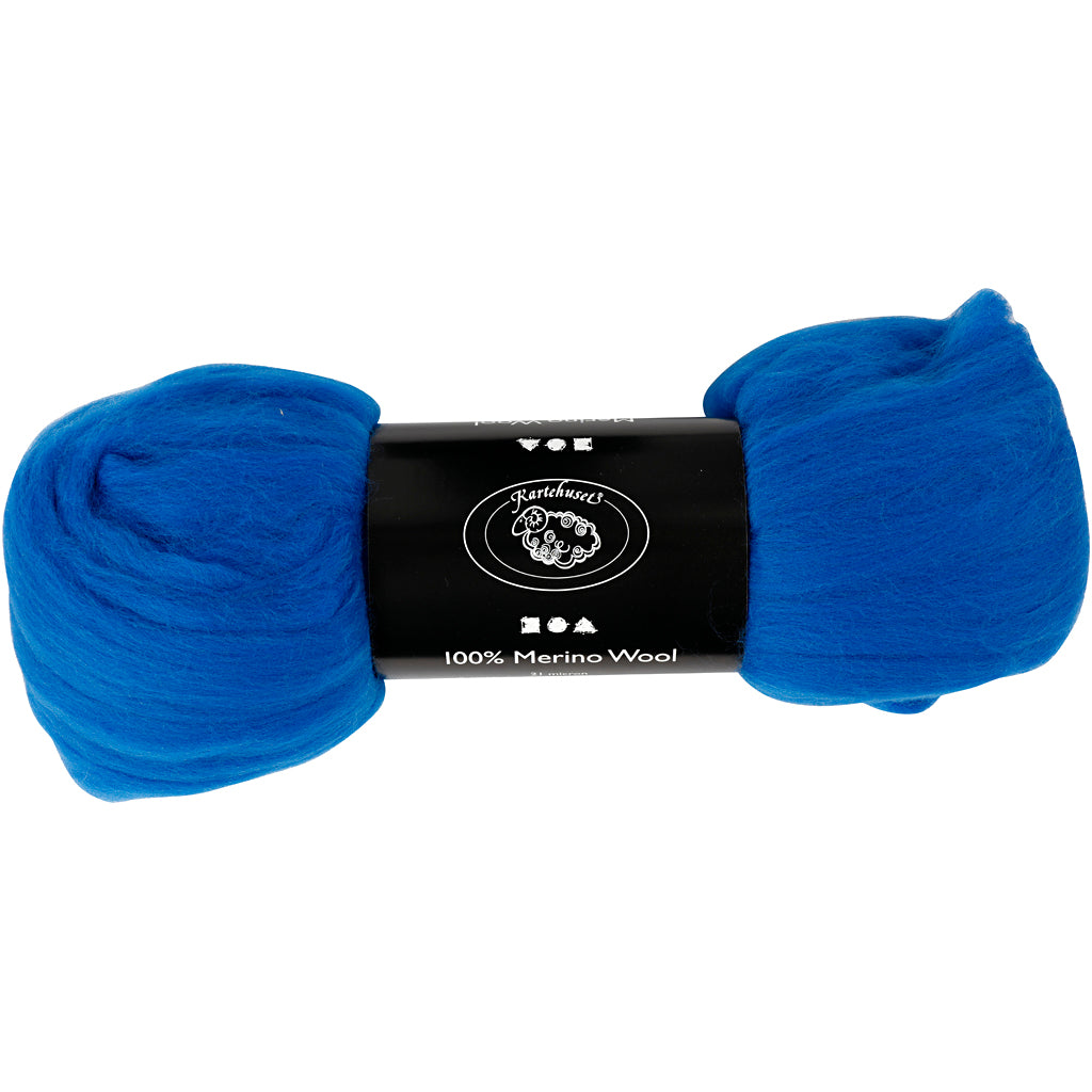 Lana merino azul cobalto 100 g