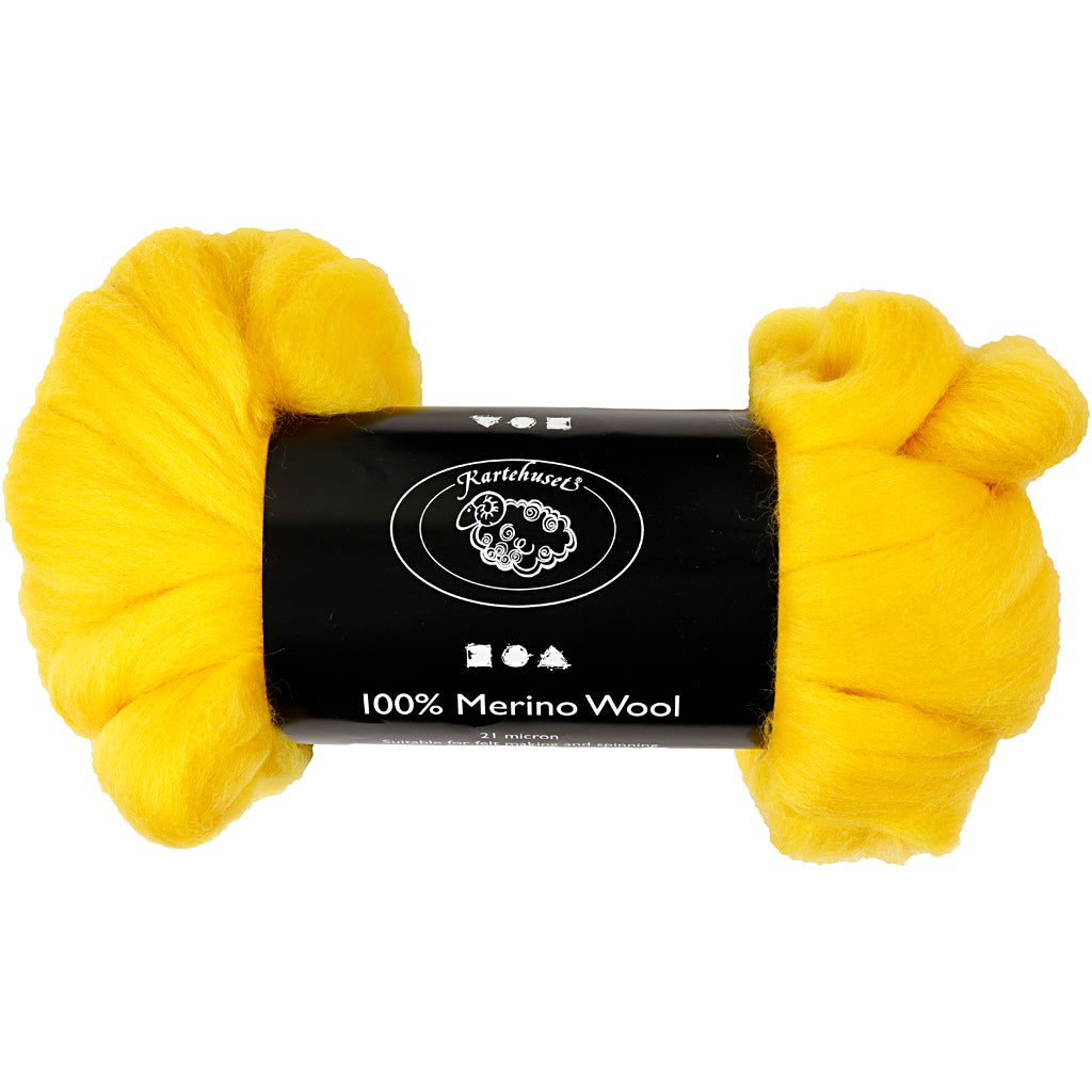 Lana merino amarillo sol 100 g