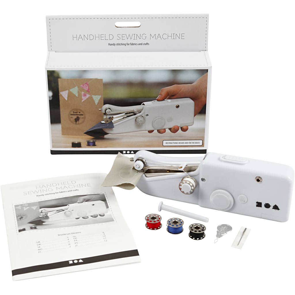 Máquina de coser de mano blanco L: 20.5 cm — 1 ud