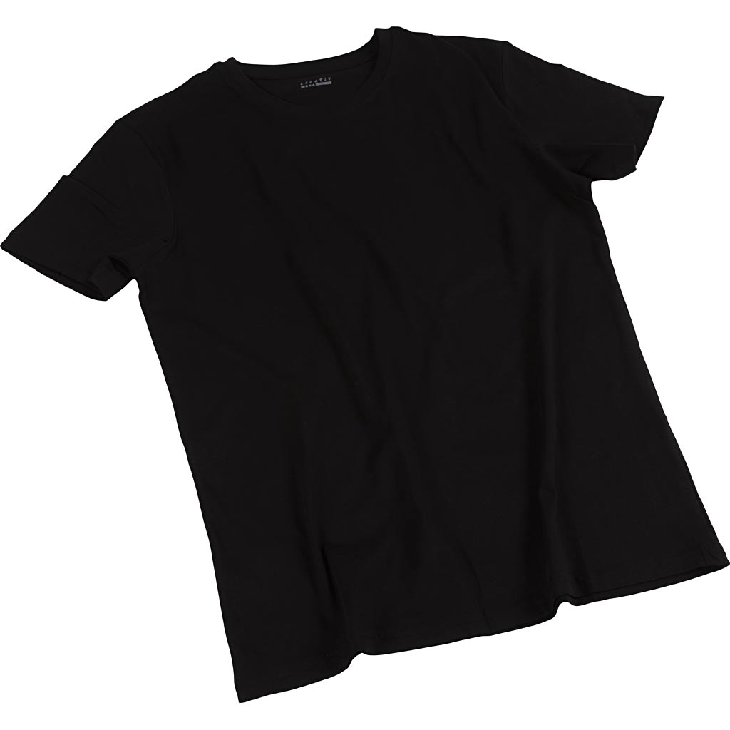 Camisetas negro redondo 145 g — 1 ud