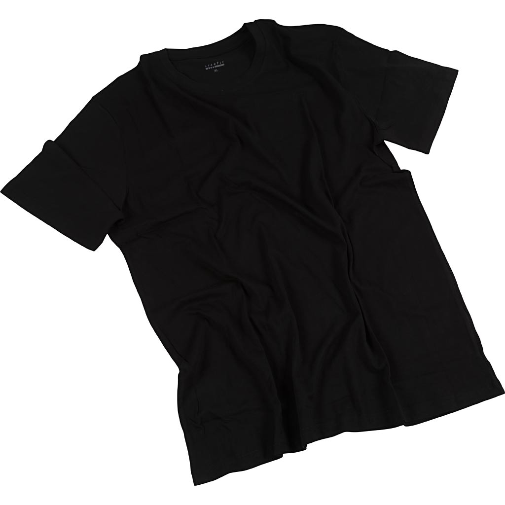 Camisetas negro redondo 145 g — 1 ud