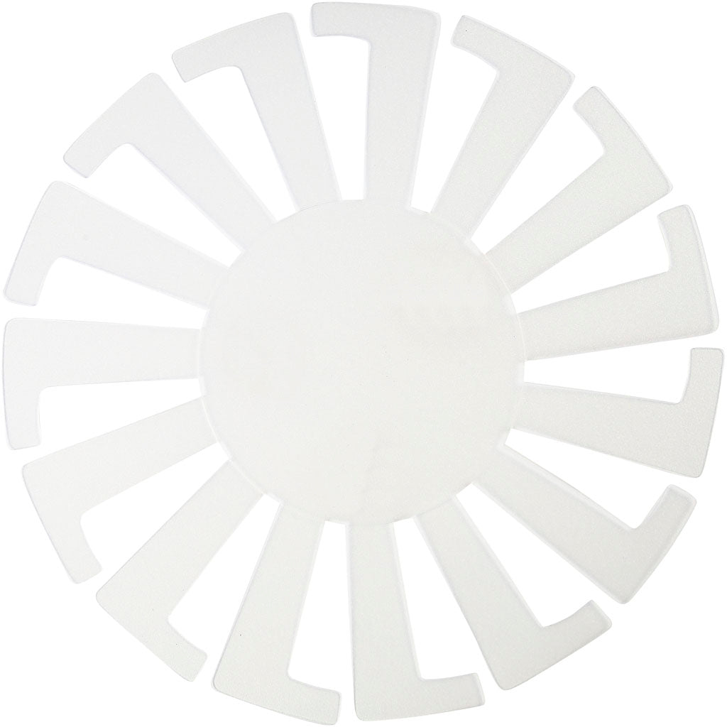 Plantilla para cestería transparente ⌀ 14 cm — 10 ud (1 pack)