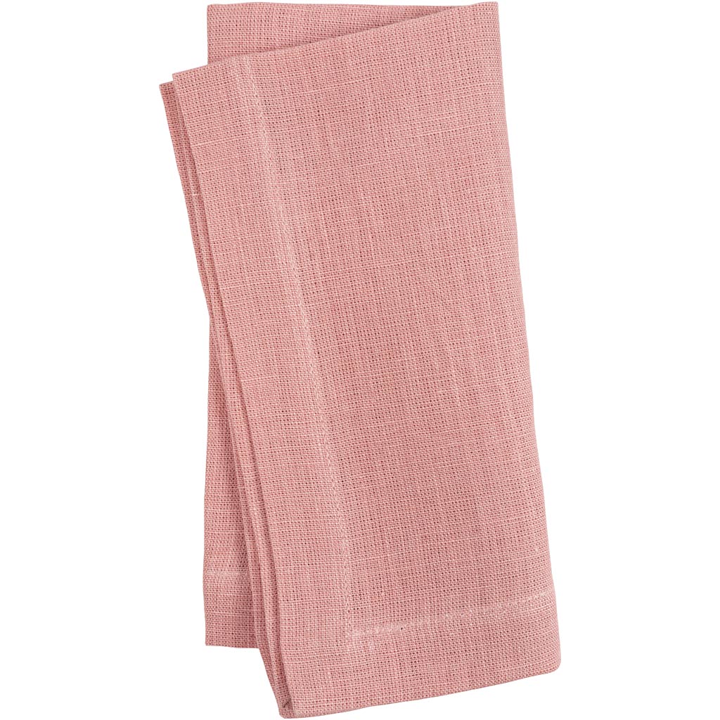 Servilleta de tela rosa palo 42x42 cm 185 g — 2 ud (1 pack)