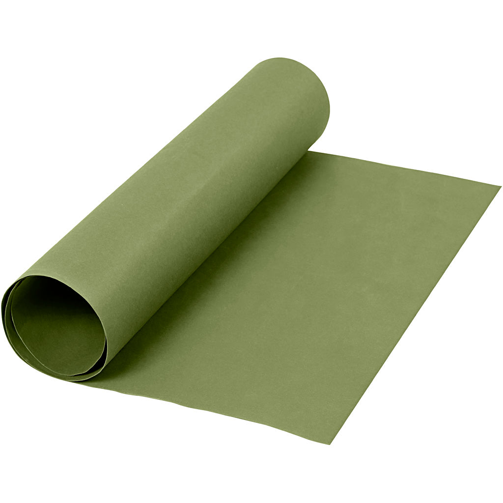 Papel imitación piel verde 350 g — 1 m (1 rollo)