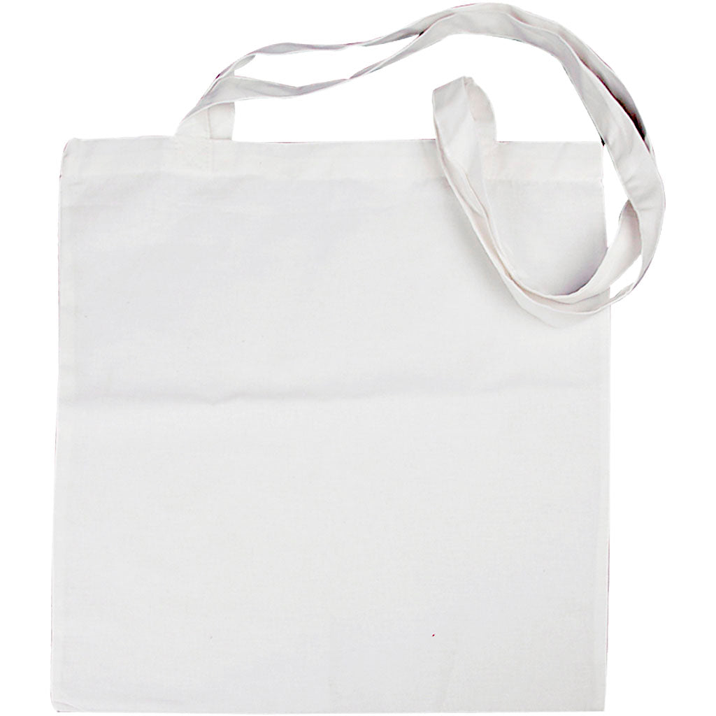Tote bag blanco 38x42 cm 130 g — 10 ud (1 pack)