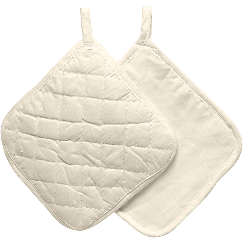 Manoplas natural 20x20 cm 115 g — 4 ud (1 pack)