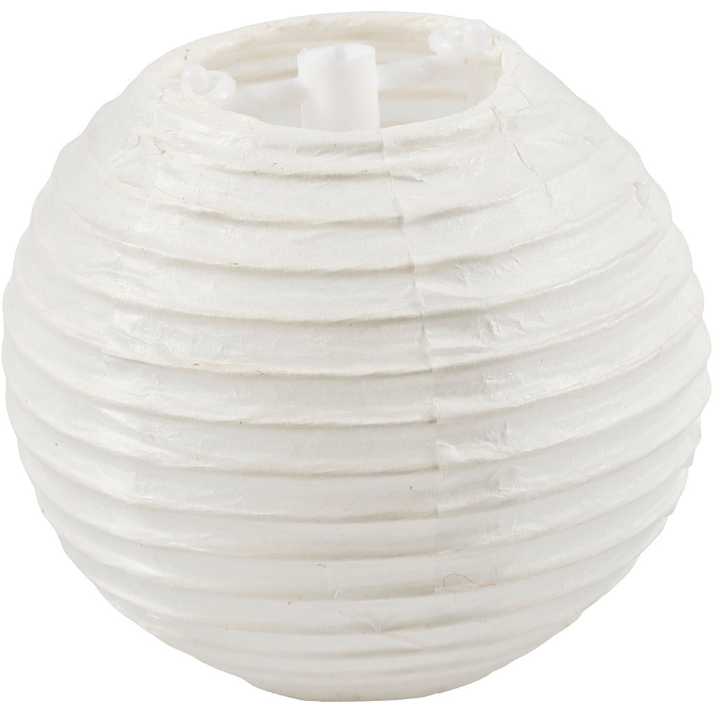 Lámpara de papel blanco redondo ⌀ 7.5 cm — 10 ud (1 pack)