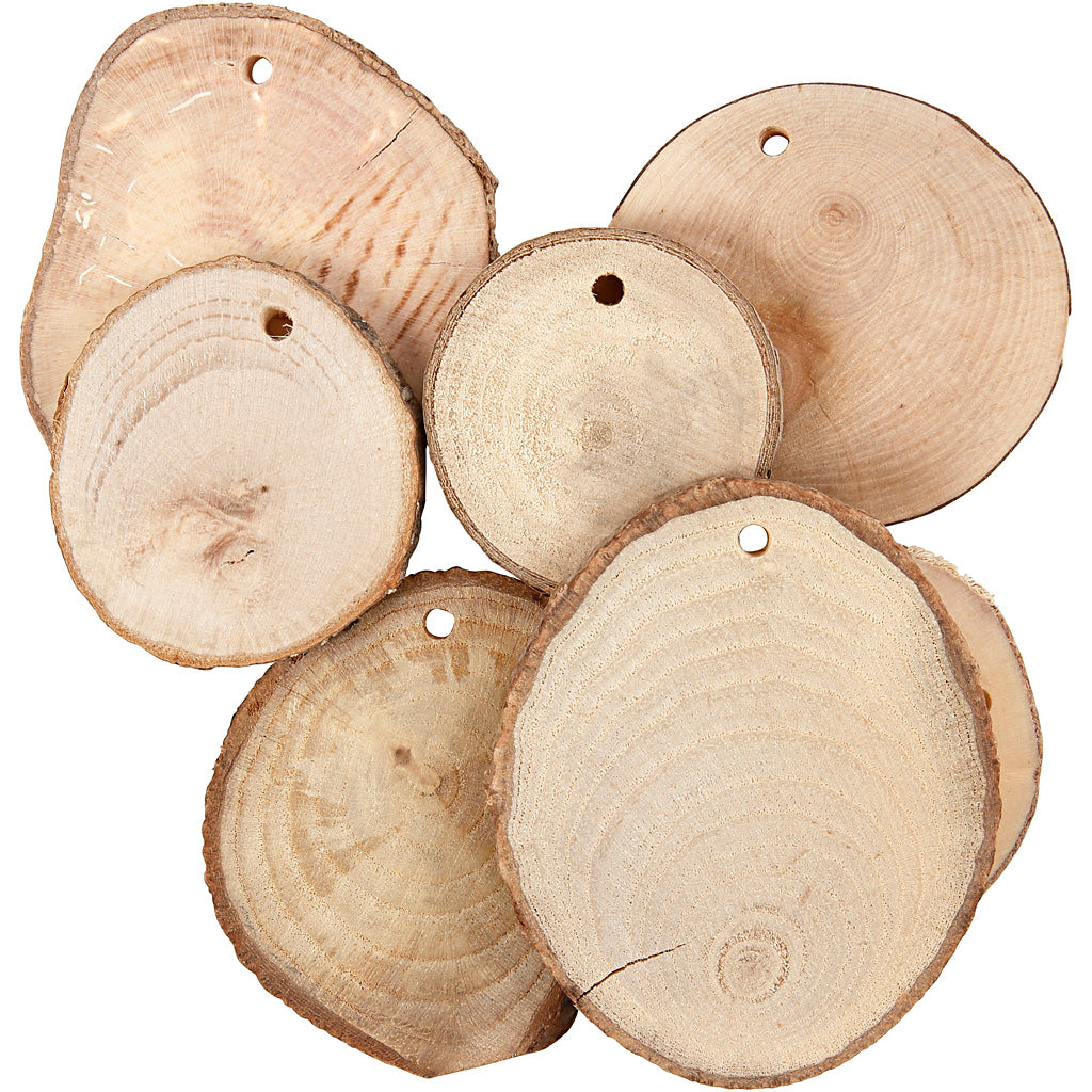 Disco de madera con orificio 4 mm 250 g — 25 ud (1 pack)