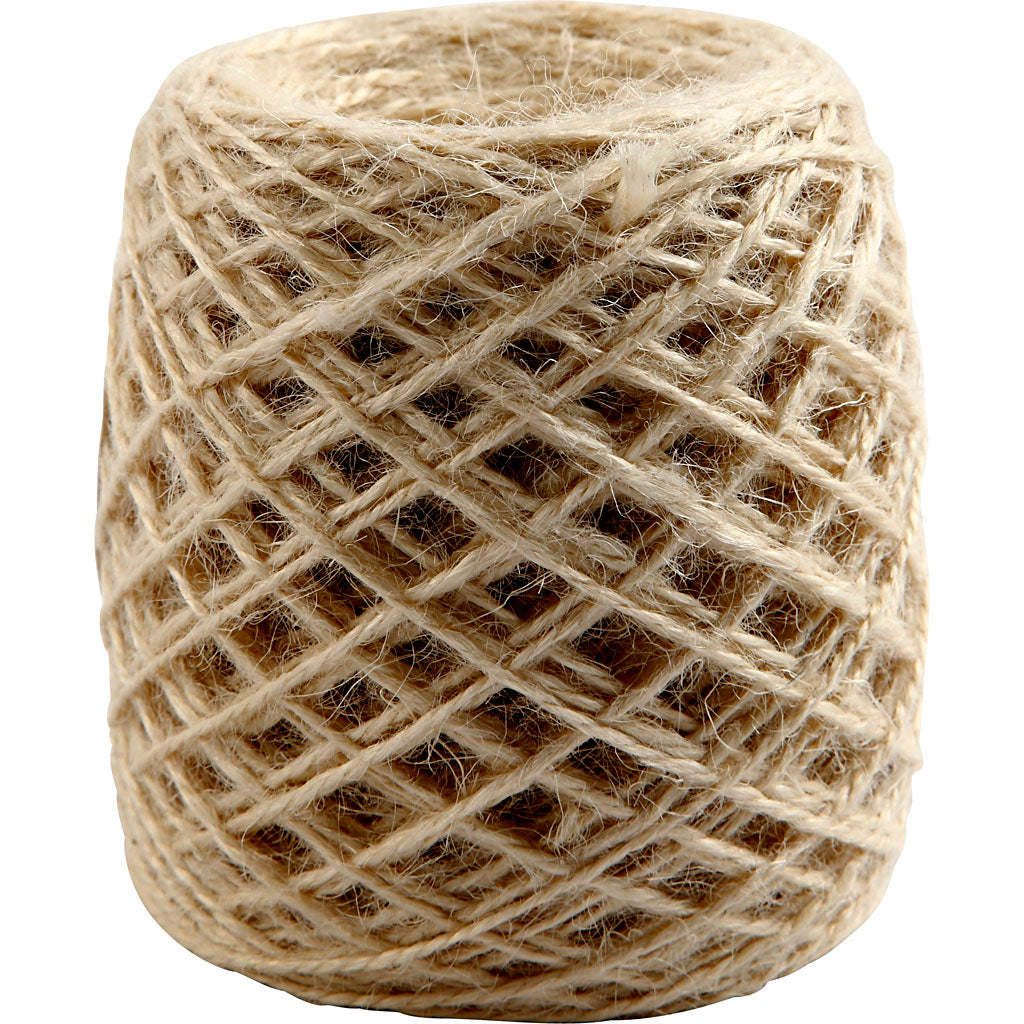 Cordón de cáñamo natural natural — 150 m (1 rollo)