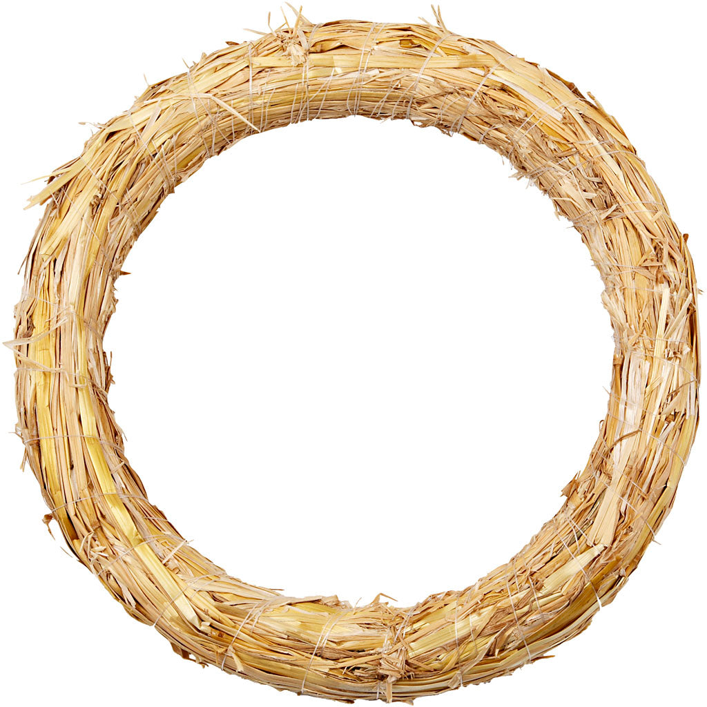 Corona de paja ⌀ 27 cm — 1 ud