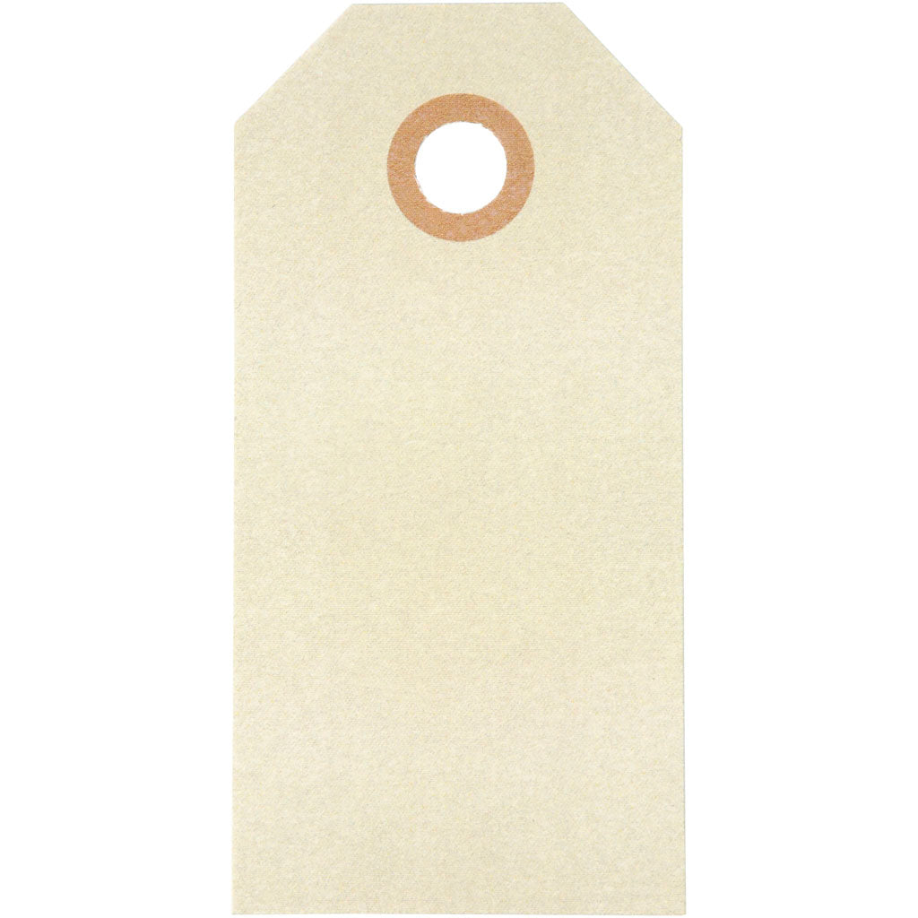 Etiquetas manila crema 4x8 cm 250 g — 1000 ud (1 pack)