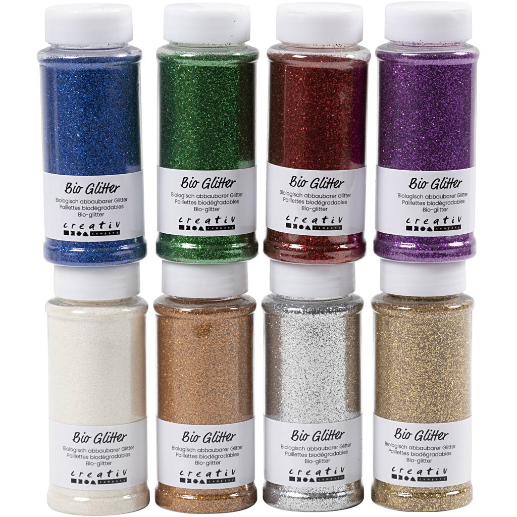 Purpurina biodegradable colores surtidos 140 ml