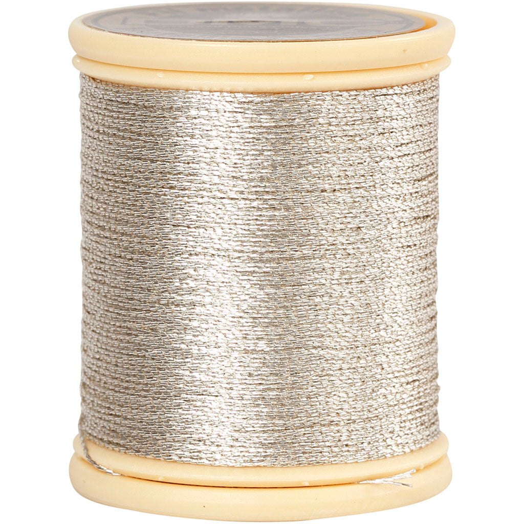 Hilo metalizado DMC plateado — 40 m (1 rollo)