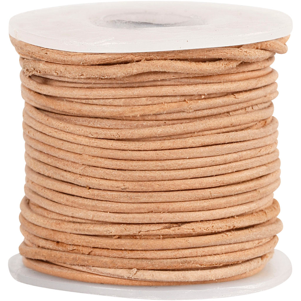 Cordón de cuero — 10 m (1 rollo)