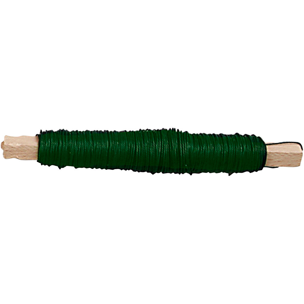 Alambre de floristería verde 100 g — 10x50 m (1 pack)