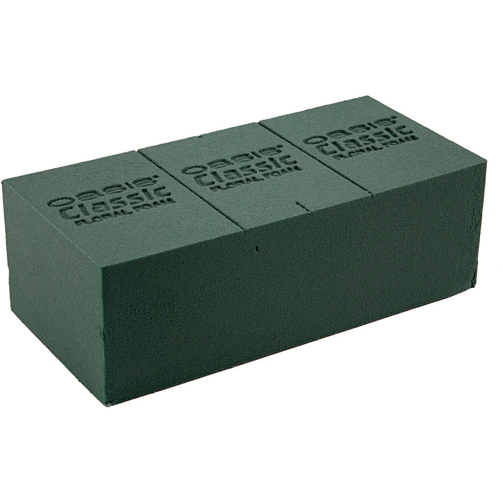 Esponja floral Oasis verde 23x11x8 cm — 20 ud (1 pack)