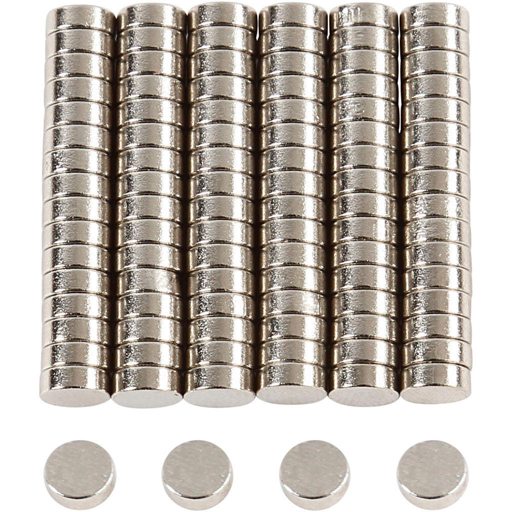 Imán neodimio ⌀ 5 mm — 100 ud (1 pack)
