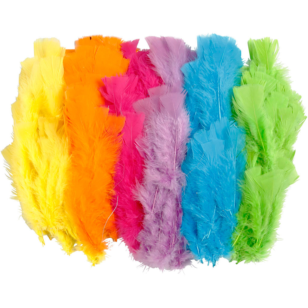 Plumas decorativas colores surtidos
