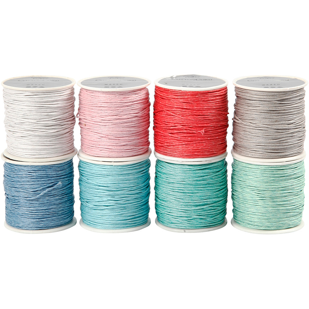 Cordón de algodón colores surtidos — 8x40 m (1 pack)