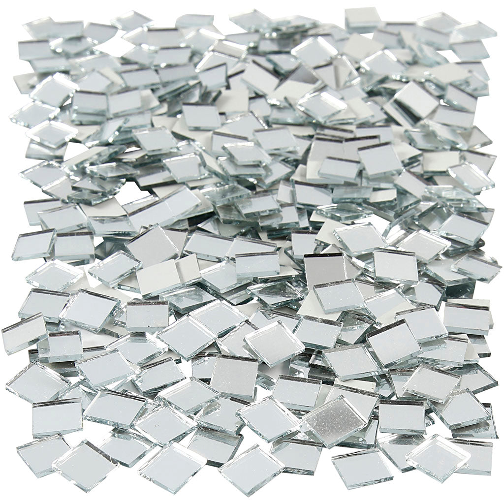 Teselas de mosaico tipo espejo 10x10 mm — 500 ud (1 pack)