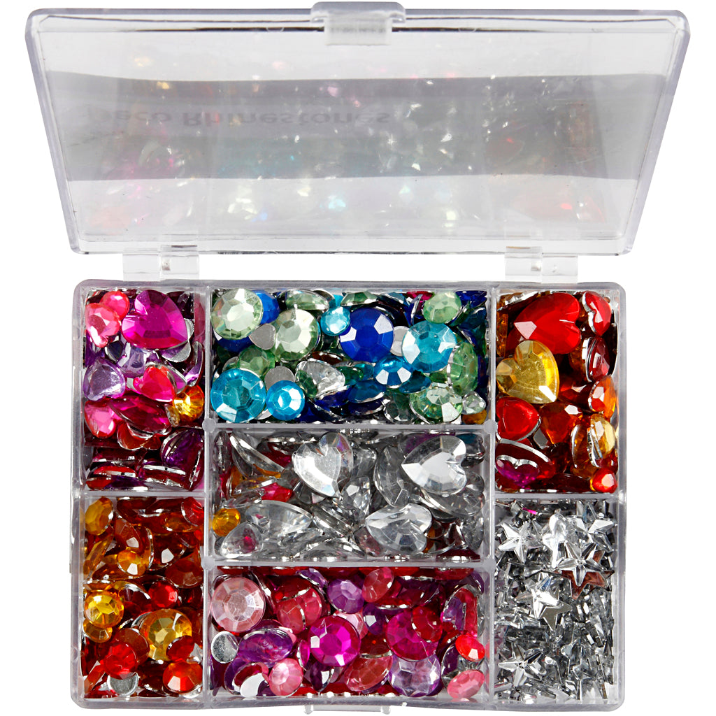 Estrás en caja expositora plateado — 300 ud (1 pack)