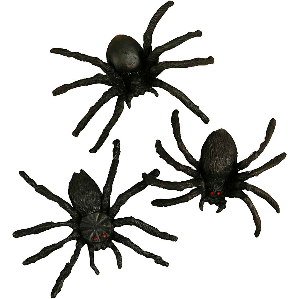 Arañas decorativas 4 cm — 60 ud (1 pack)