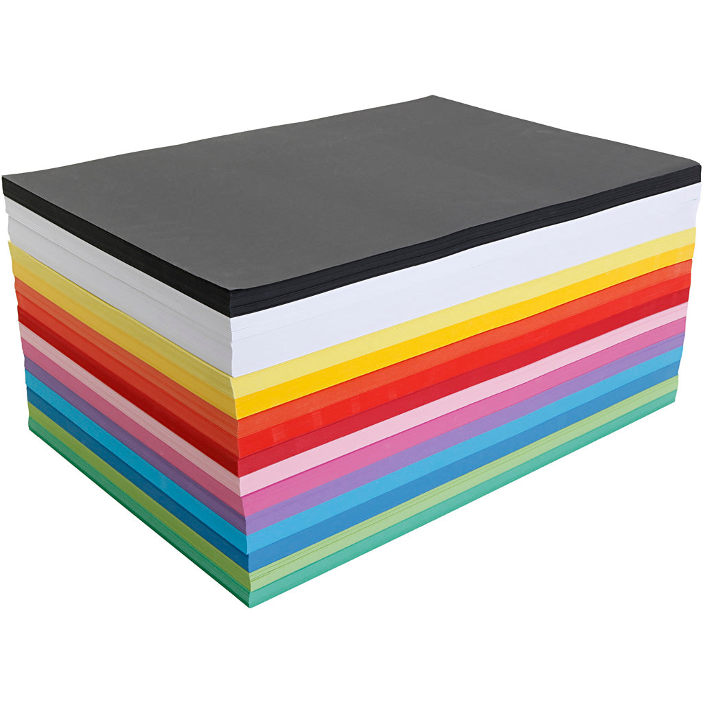 Cartulina creativa surtida colores surtidos A3 180 g — 3x300 hojas (1 pack)