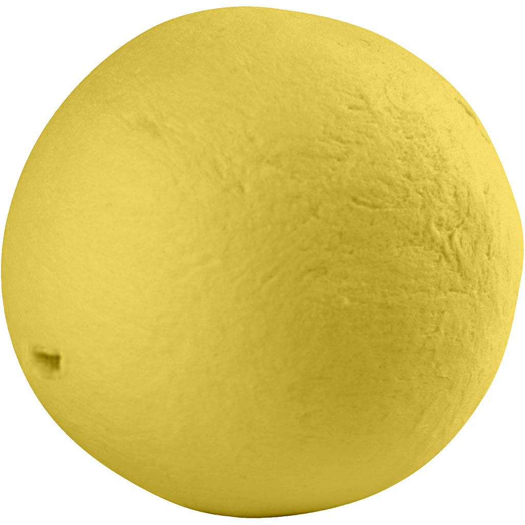 Bolas de algodón prensado amarillo ⌀ 30 mm — 50 ud (1 pack)